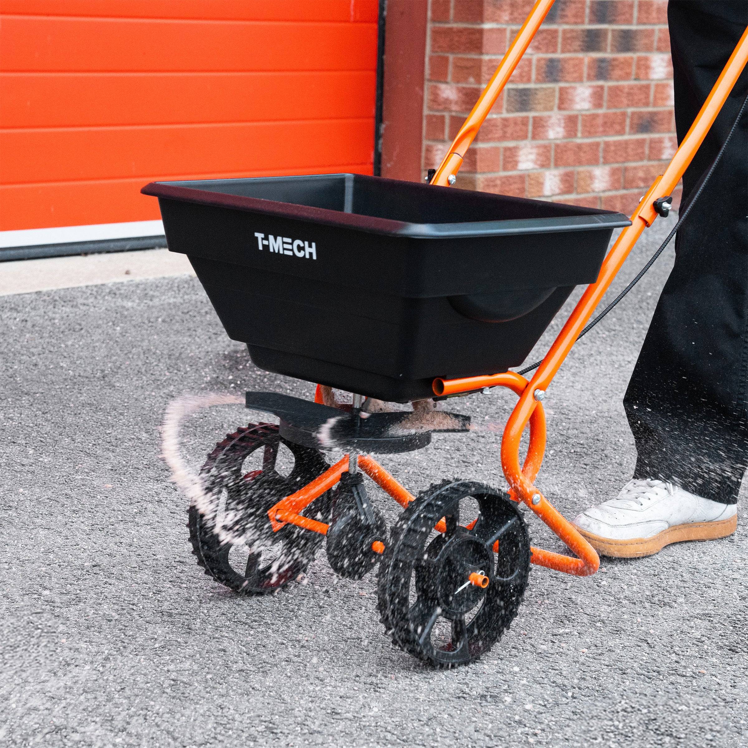 Épandeur Rotatif & Niveleur de Pelouse 100 cm (Orange) - Image 4