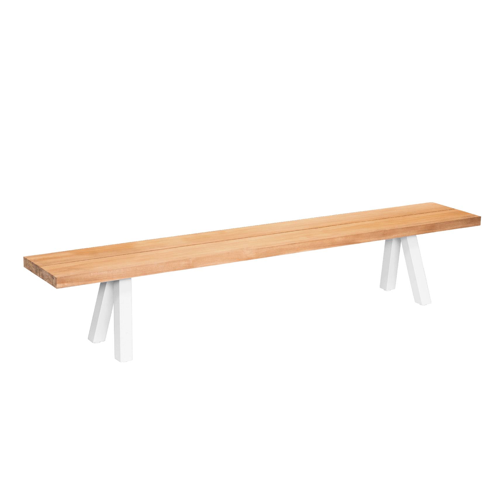 Banc esprit bord de mer - JARDILINE - Aluminium/Bois - Naturel - Imagen 1