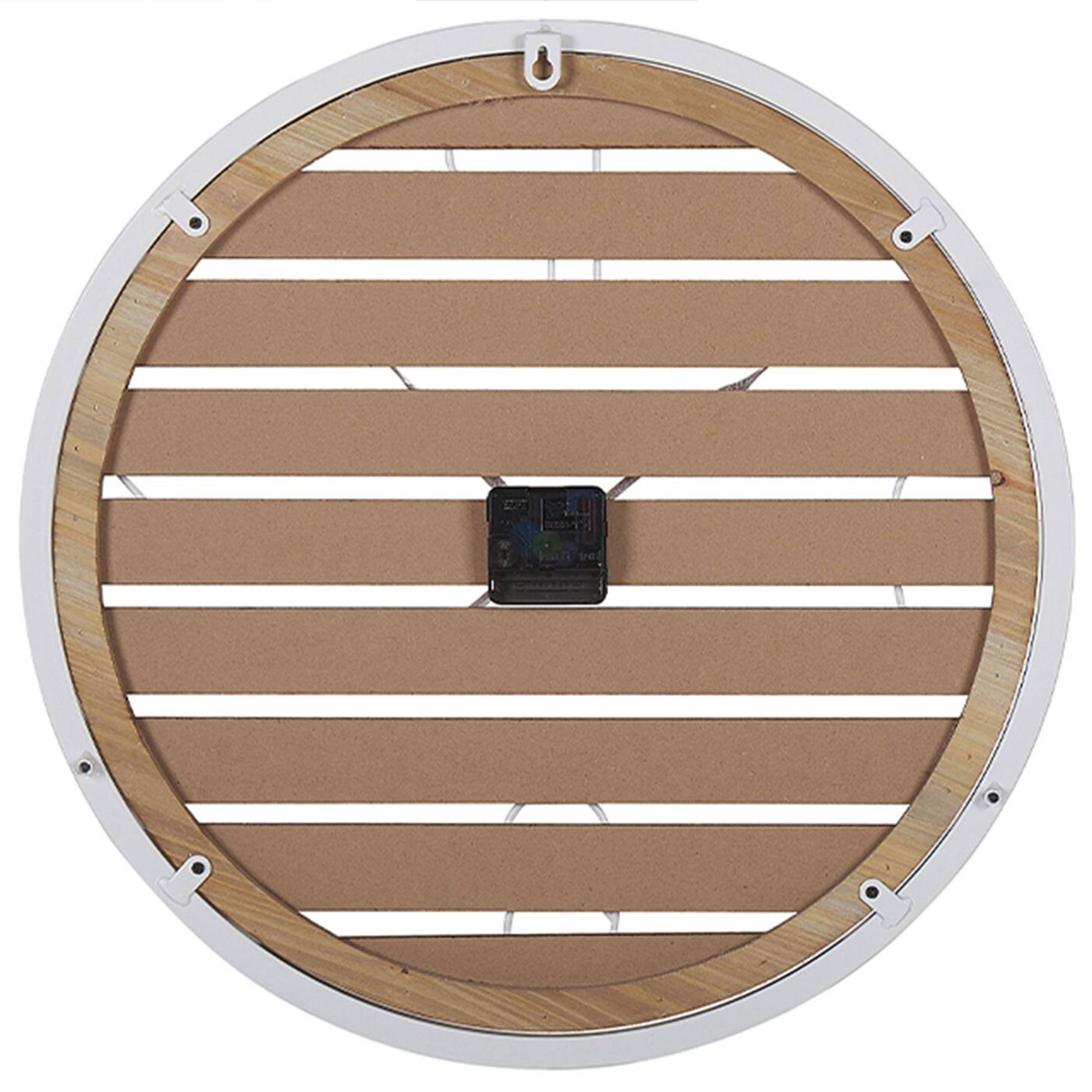 Beliani - Horloge murale Bois de sapin Marron foncé ARRIAGA - 50x2x50- Beliani - Image 4