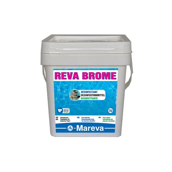 Pack MAREVA - Pastilles de brome - 5kg - Top 3 Anti-algues multi-actions MAREVA - 5L - Image 2