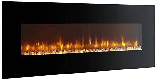 Cheminée électrique Murale Hambourg 120 cm Effet Flammes LED Breakling