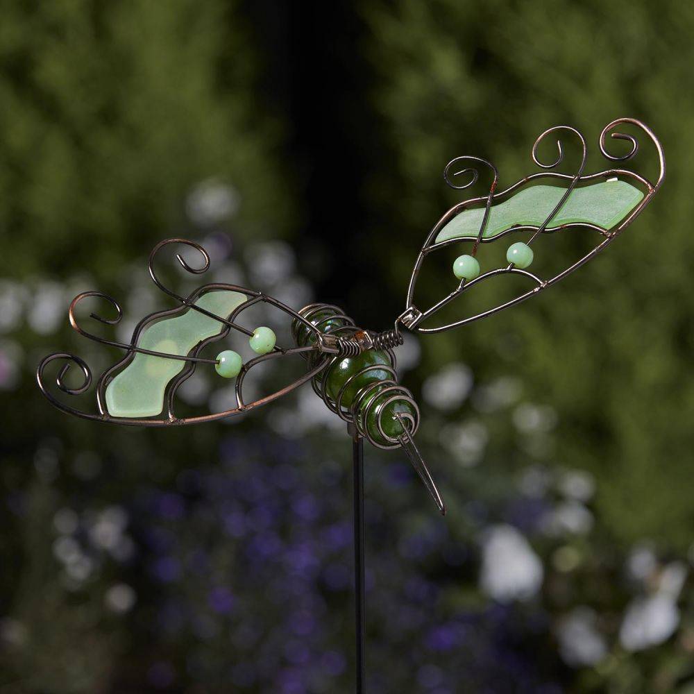 Smart Garden Products - Pic de jardin à planter Papillon phosporescent Ailes spirales - Imagen 3