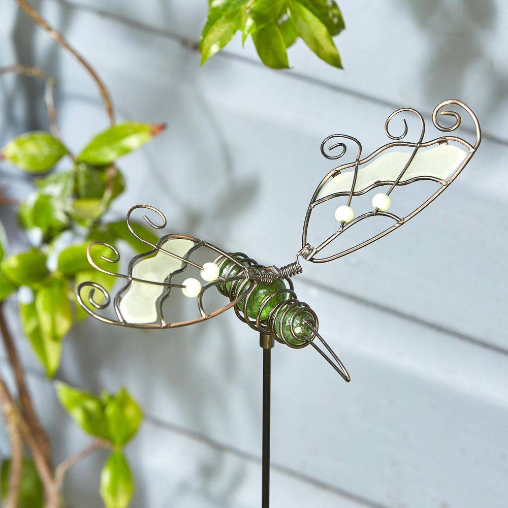 Smart Garden Products - Pic de jardin à planter Papillon phosporescent Ailes spirales - Imagen 2