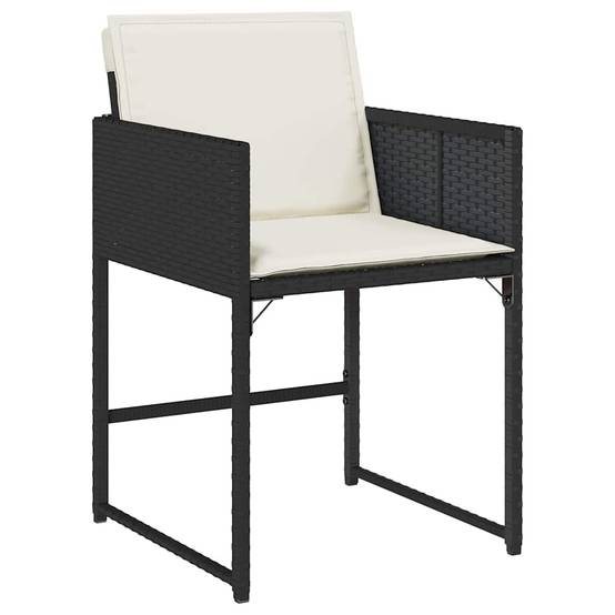 Chaise bois composite 4 places rotin noir 50,5 x 54 x 79 cm - Prolenta premium p397.6 - Image 4