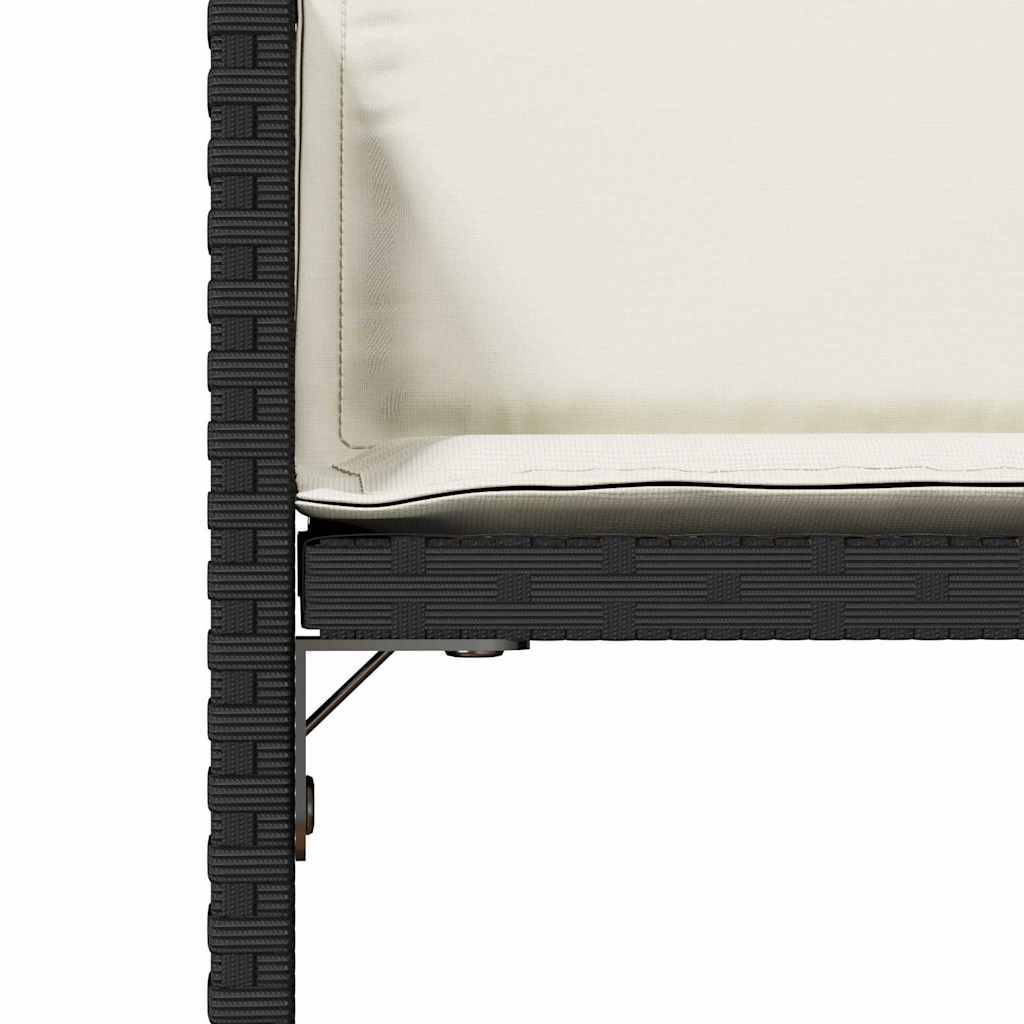 Chaise bois composite 4 places rotin noir  50,5 x 54 x 79 cm  - Prolenta premium  p397.6 - Image 9