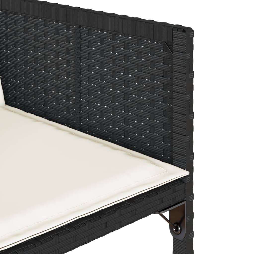 Chaise bois composite 4 places rotin noir  50,5 x 54 x 79 cm  - Prolenta premium  p397.6 - Image 10