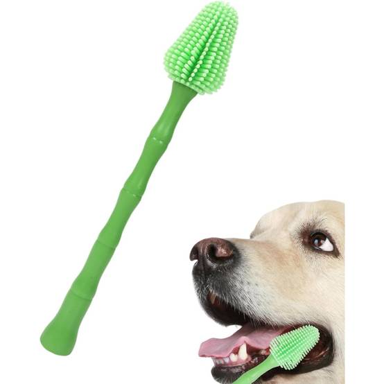 IntiMeg - Brosse à dents verte pour chien - IntiMeg - Image 1