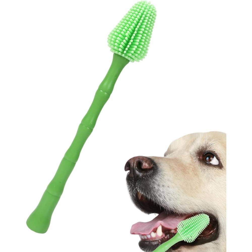 IntiMeg - Brosse à dents verte pour chien - IntiMeg - Image 1