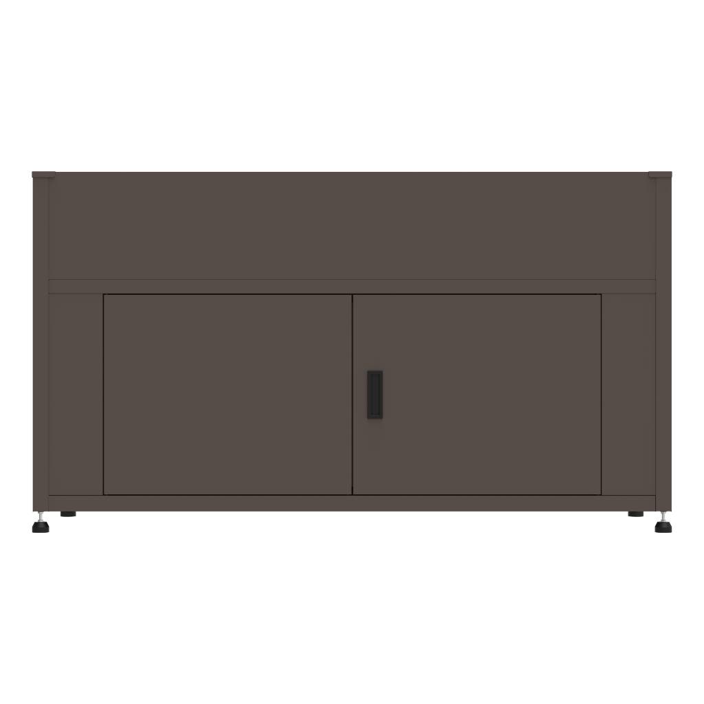 Couleurs du monde - Armoire grand format marron avec jardinière intégrée – meuble extérieur pratique et naturel - Image 2