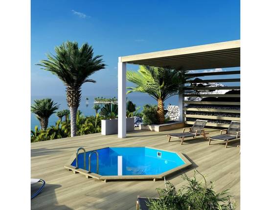 Altanka - Piscine hors sol en bois CORAL 3.25 x 3.25 - H.1.18 m, bleu pâle, autoportante - sans dalle - BAS7301OSP - ALTANKA - Image 3