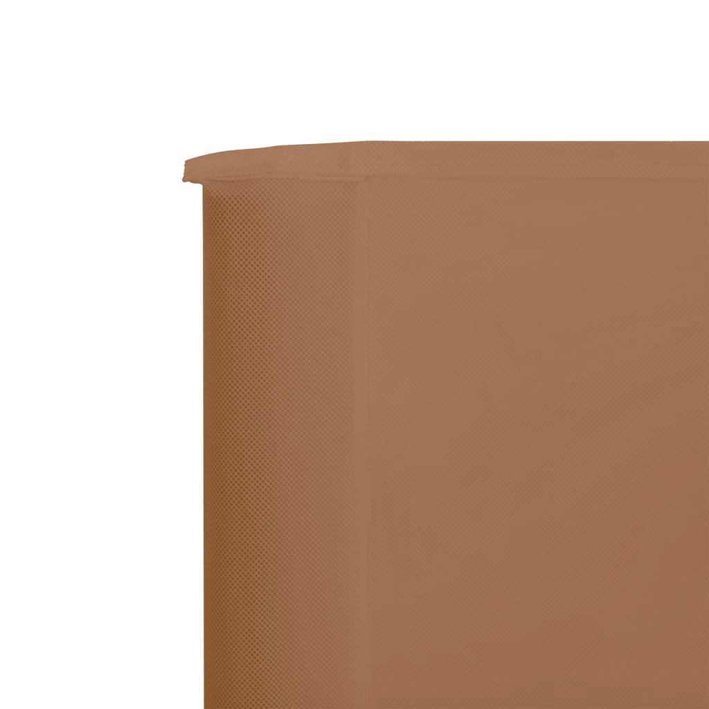 Helloshop26 - Brises-vue paravent 9 panneaux tissu 1200 x 80 cm taupe - Imagen 4