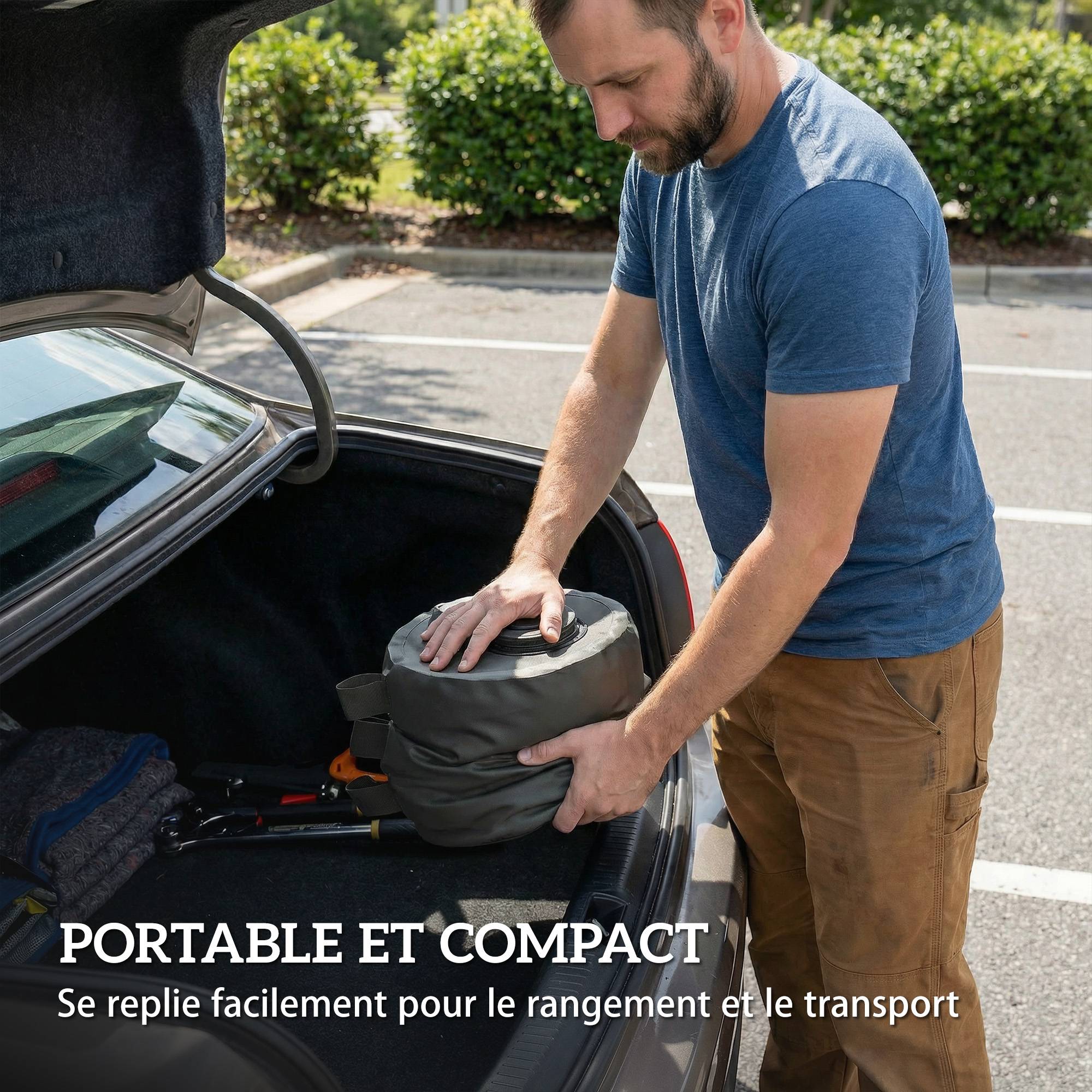 Outsunny - Lot de 4 Sacs de Lestage pour Tonnelle Remplissage d'Eau ou de Sable avec Poignées de Transport - Tissu 500D - Noir - Outsunny - Image 7