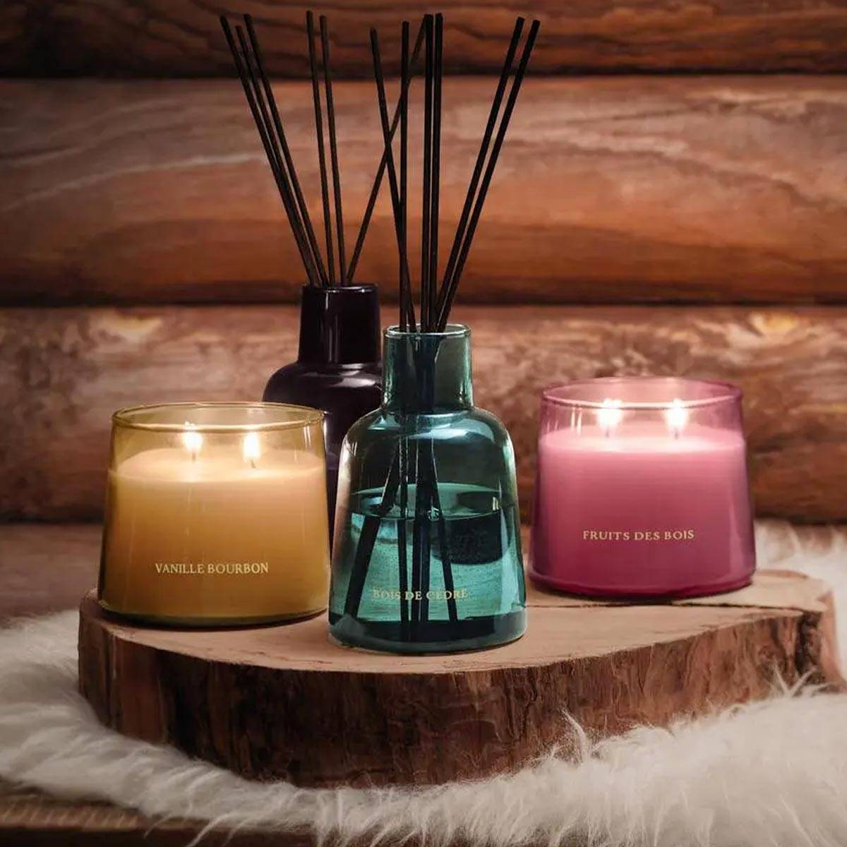 Atmosphera - Bougie Parfumée 300 G Parfum Fruits des bois Pot en verre - Imagen 2