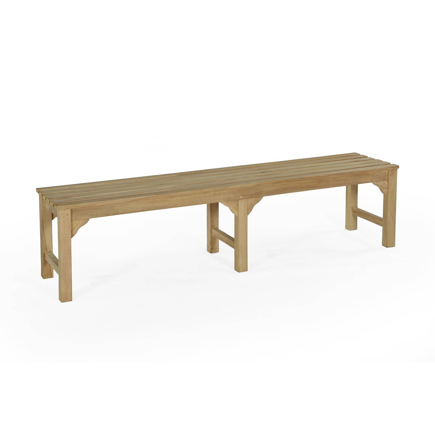Banc en teck massif Melbourne 180 cm (sans dossier) - TECK'Attitude - Image 1