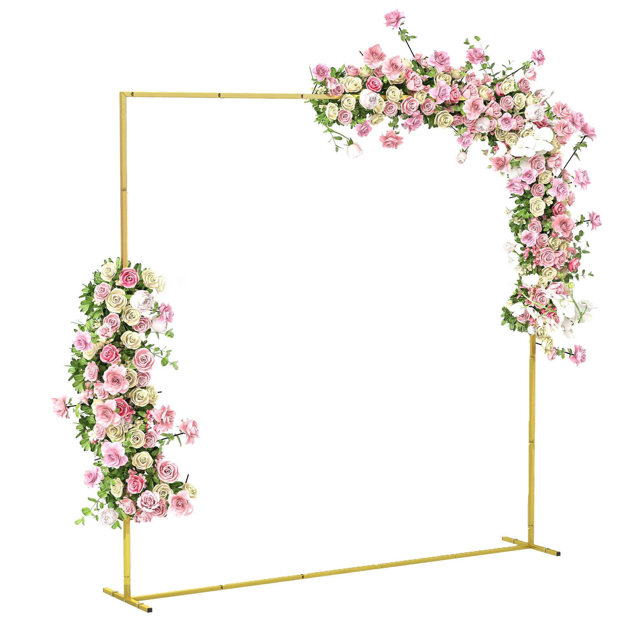 Sans Marque - Arche jardin métal doré 2m arches mariage arches florales - Image 1