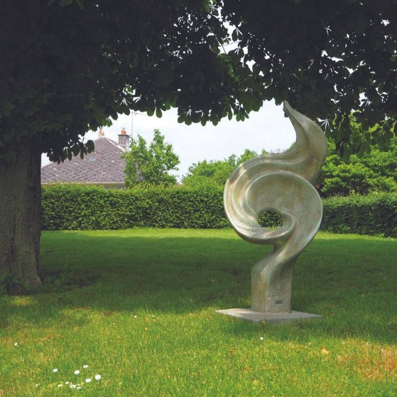 Jardinex - Statue de jardin en pierre "Valentino" (148cm) - Gris vert 148 cm - Jardinex - Imagen 2