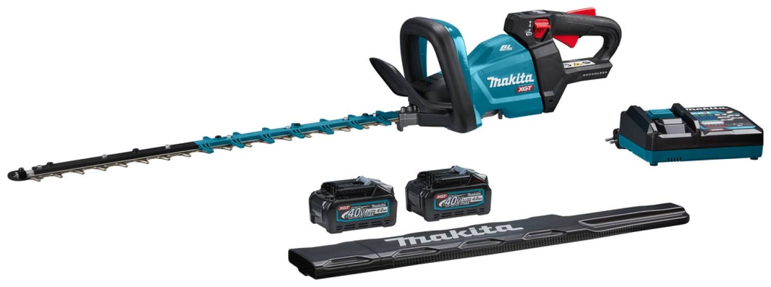 Taille-haie M 60 cm 40V max XGT - MAKITA - avec 2 batteries 40V 4.0Ah - chargeur - UH004GM201 - Image 1