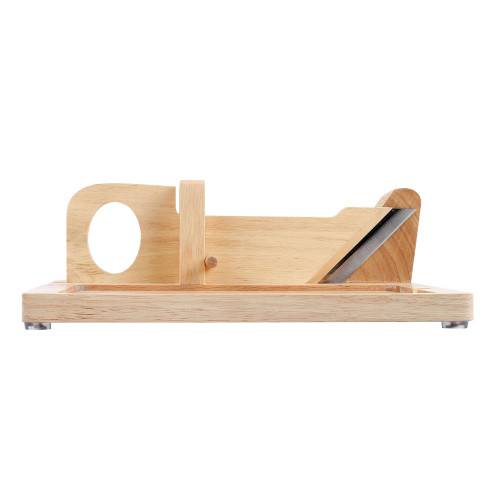 Livoo - Guillotine à saucisson en bois avec plateau ardoise - Imagen 6