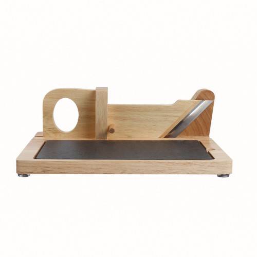 Livoo - Guillotine à saucisson en bois avec plateau ardoise - Imagen 5