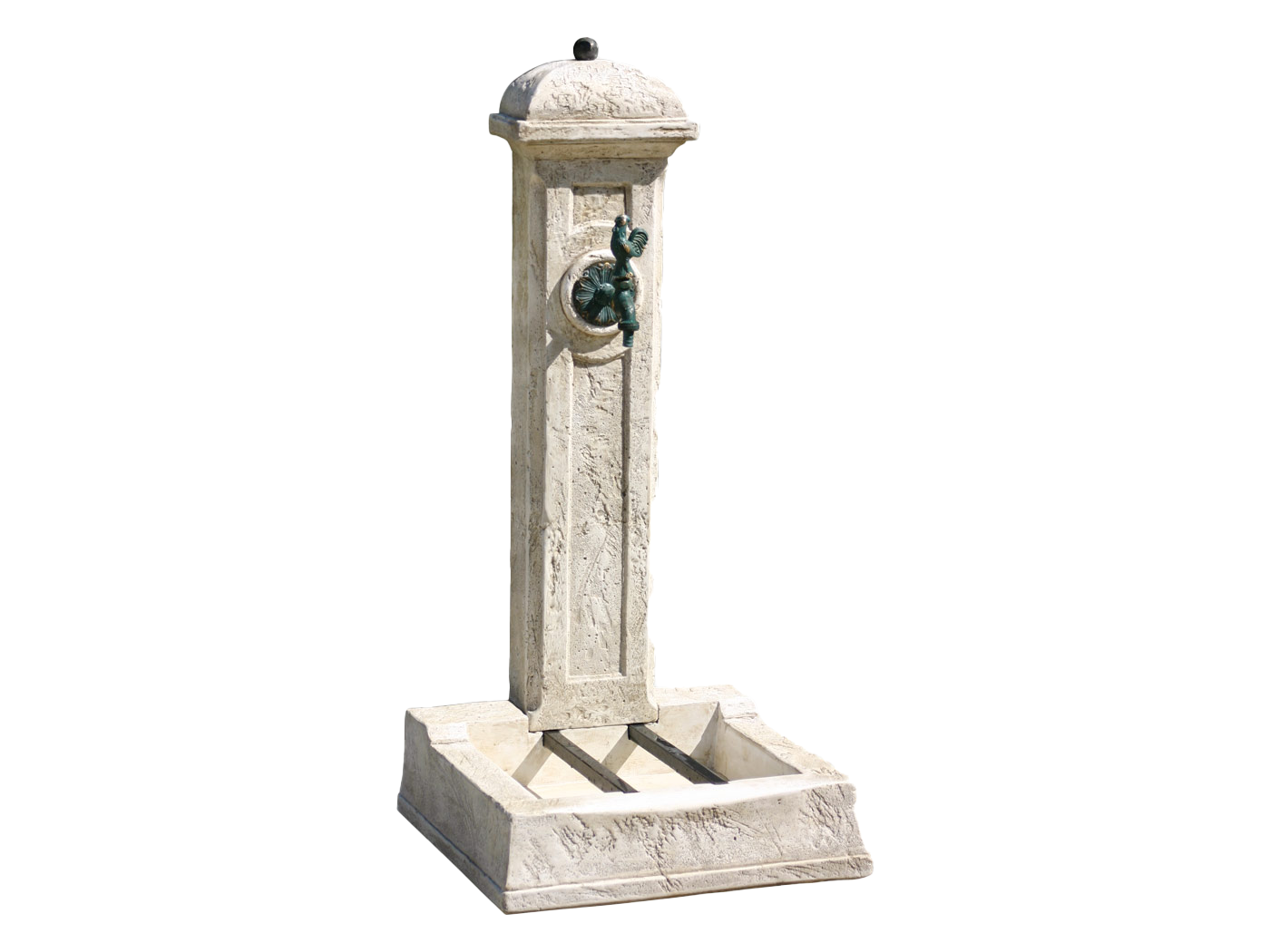 Fontaine de Jardin en Pierre Colonne Longchamp - Image 1