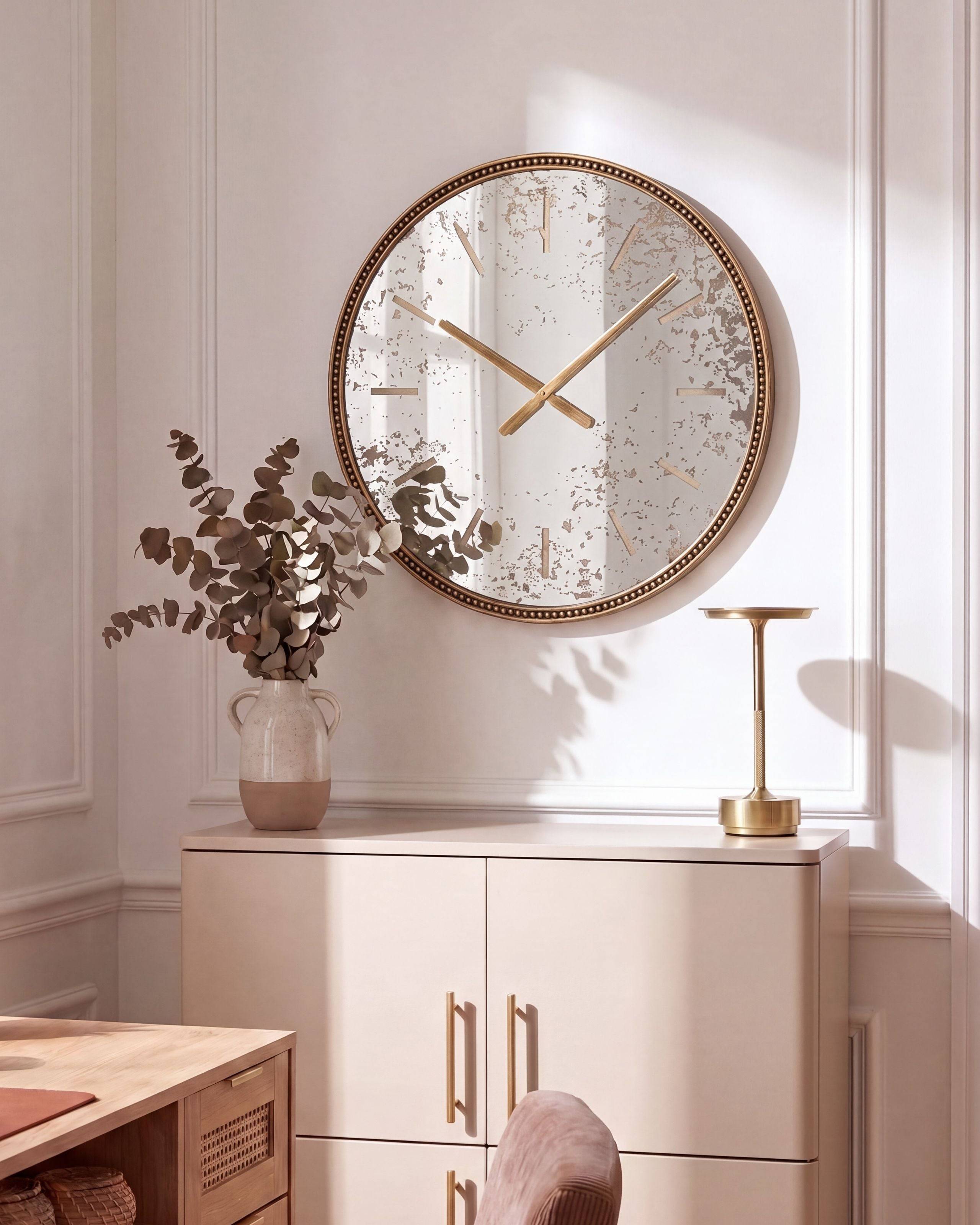Beliani - Horloge murale Matière synthétique Doré FROISSY - 56x4x56- Beliani - Image 1