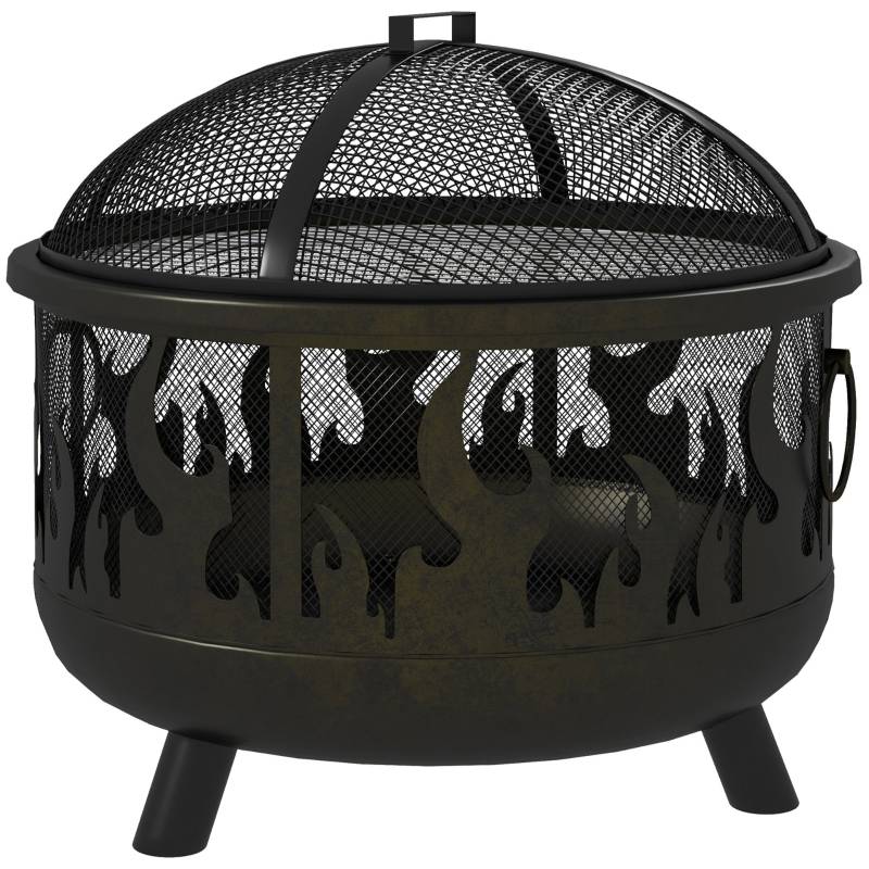 Brasero métal noir 61 x 61 x 55 cm - PANGIVO - Image 1