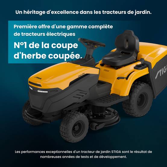Stiga - Tracteur de pelouse électrique 384e Estate, 56 V, Largeur 84 cm avec transmission électrique et connectivité STIGA.GO - STIGA - Image 3