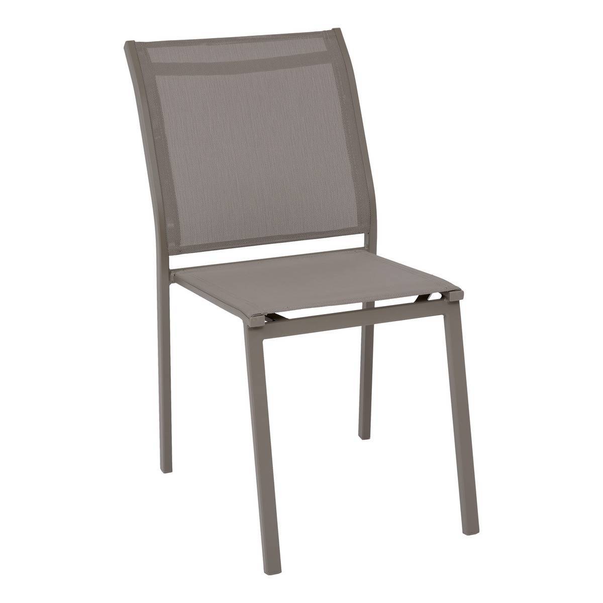 Hesperide - Chaise de jardin Essentia empilable noisette - Hespéride