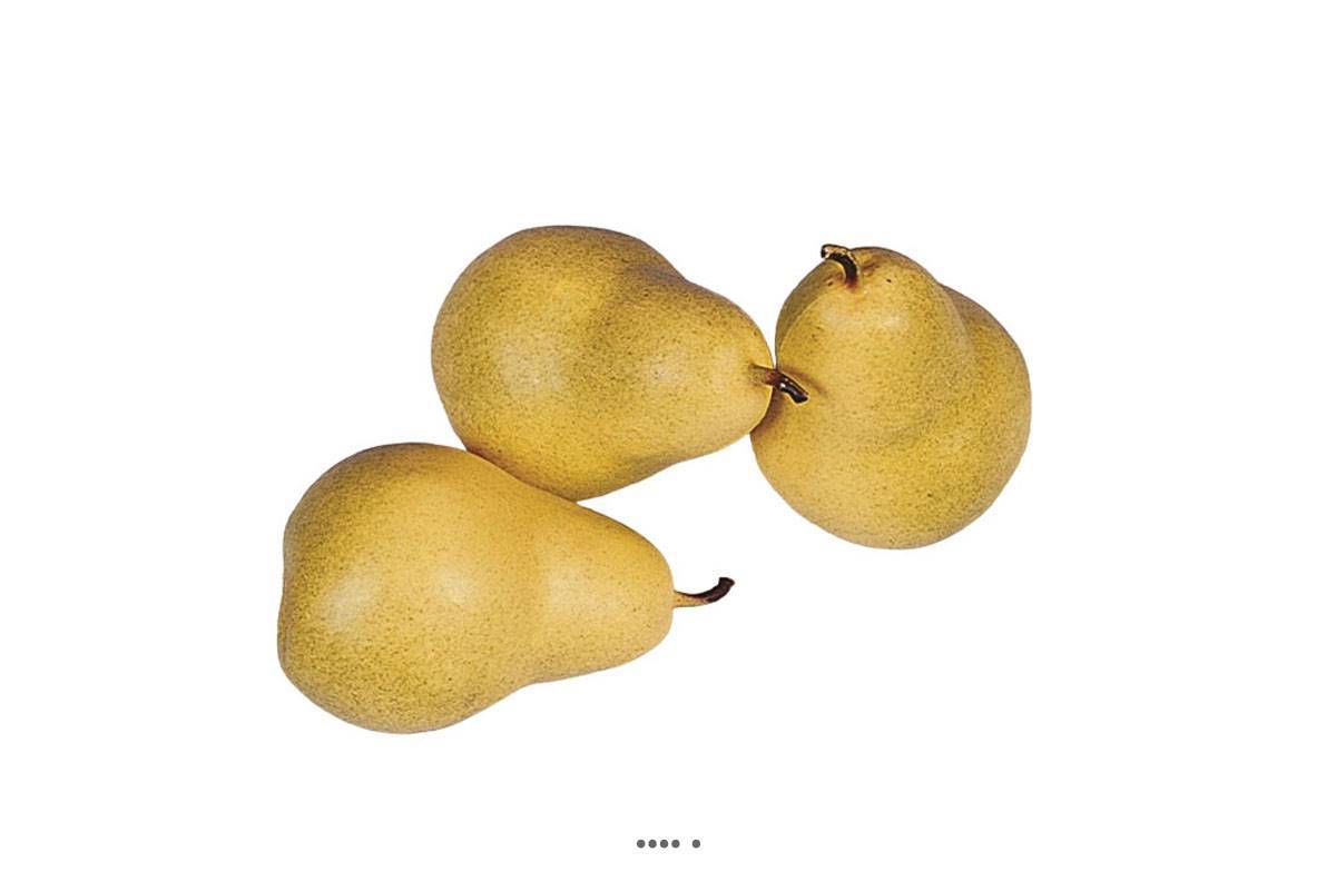 Artificielles - Poire William fruit vert X 3 en Plastique soufflé D 65x95 mm - Imagen 1