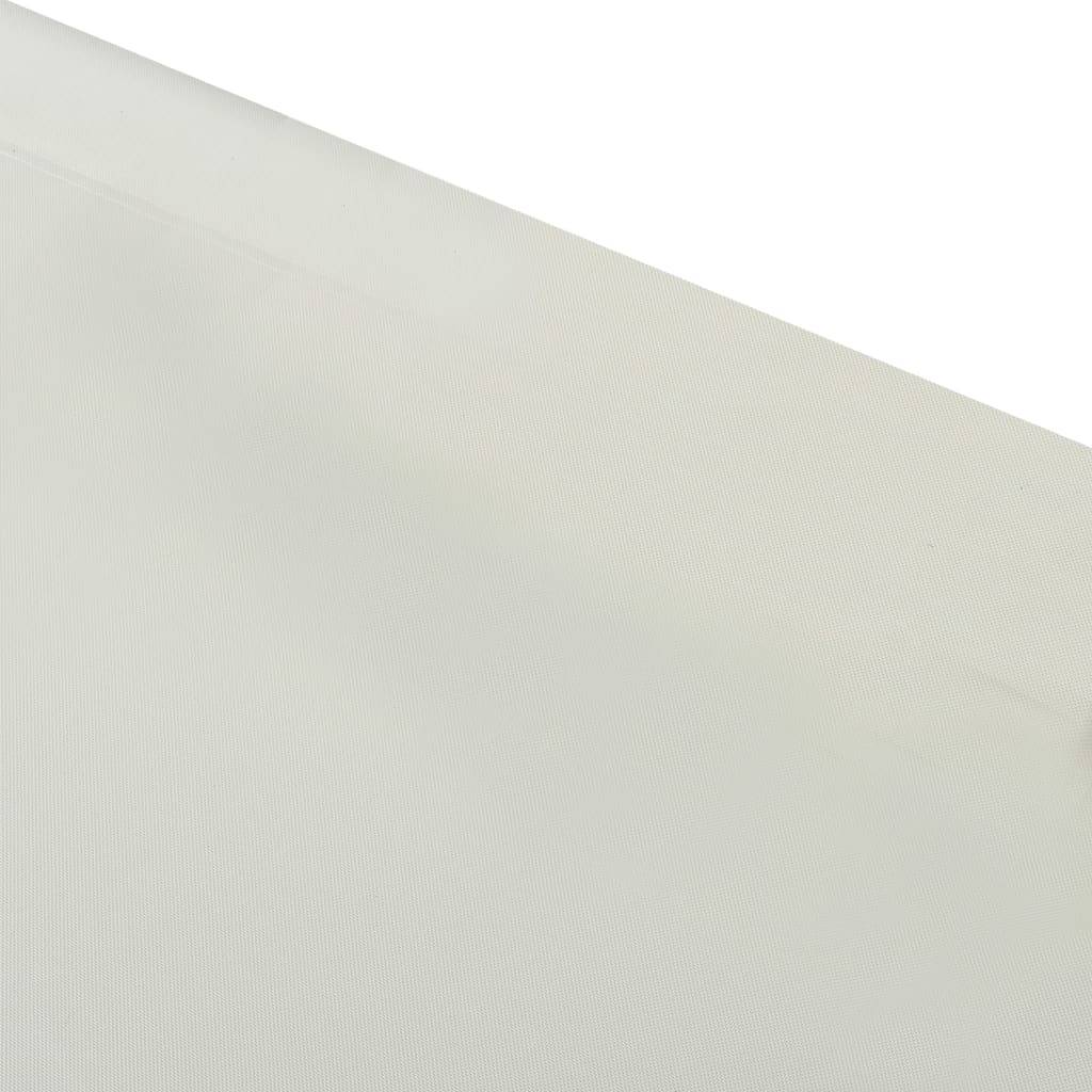 Helloshop26 - Lit de repos chaise longue transat d'extérieur 200 cm avec auvent blanc crème - Imagen 5