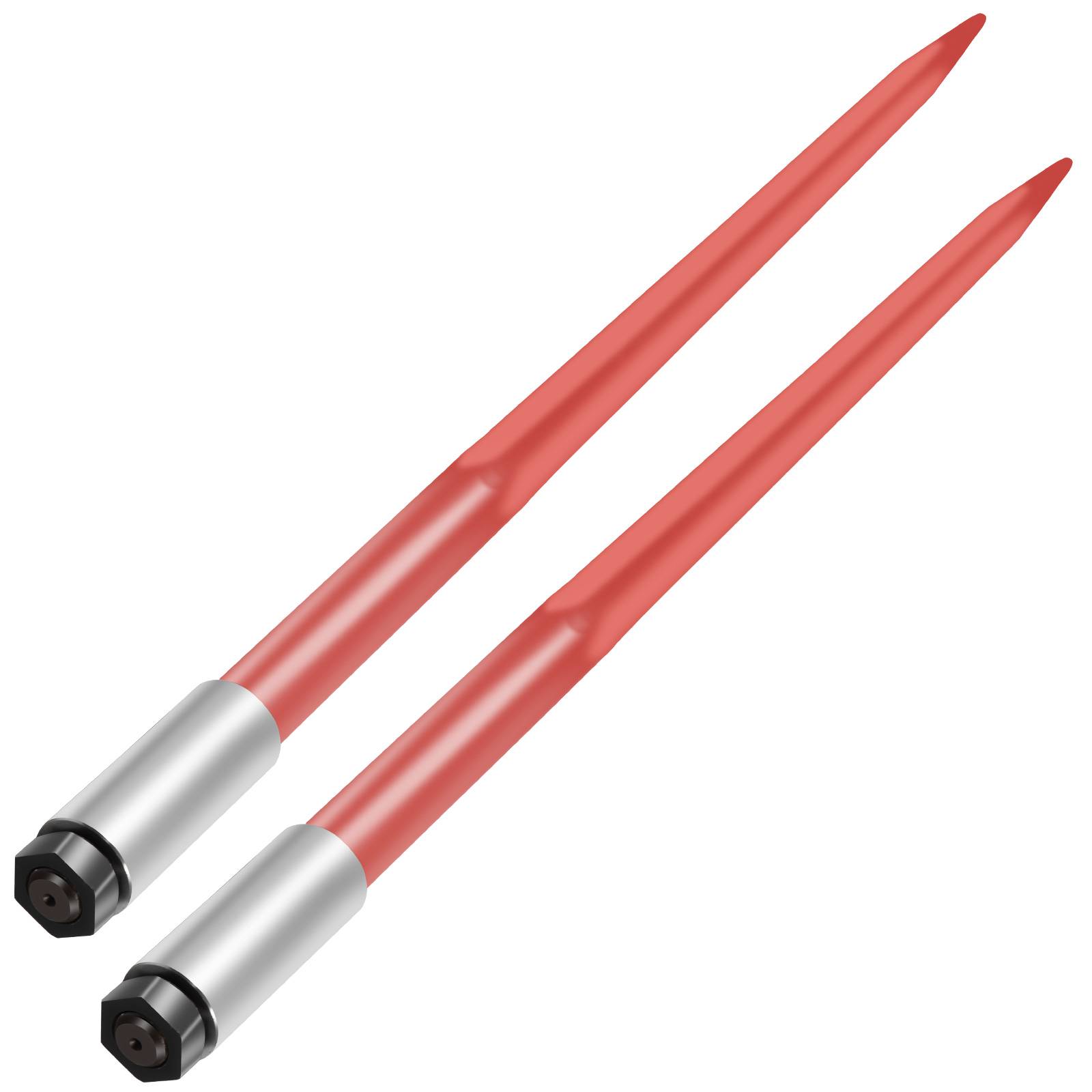 VEVOR Lance à foin 110 cm, 2 pièces, balles carrées, fixation rapide, charge 1360 kg. Tracteurs. - Image 1