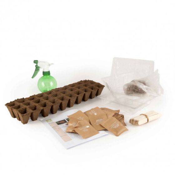 Radis et Capucine - Radis et Capucine - Coffret matériel et 30 sachets de graines : Aromates bio