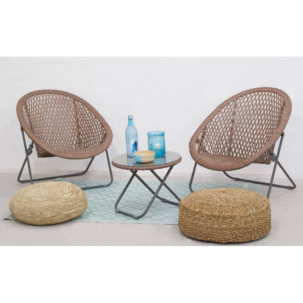 Aubry Gaspard - Tapis d'extérieur en polypropylène 120 x 180 cm Maya - Vert d'eau - Imagen 2
