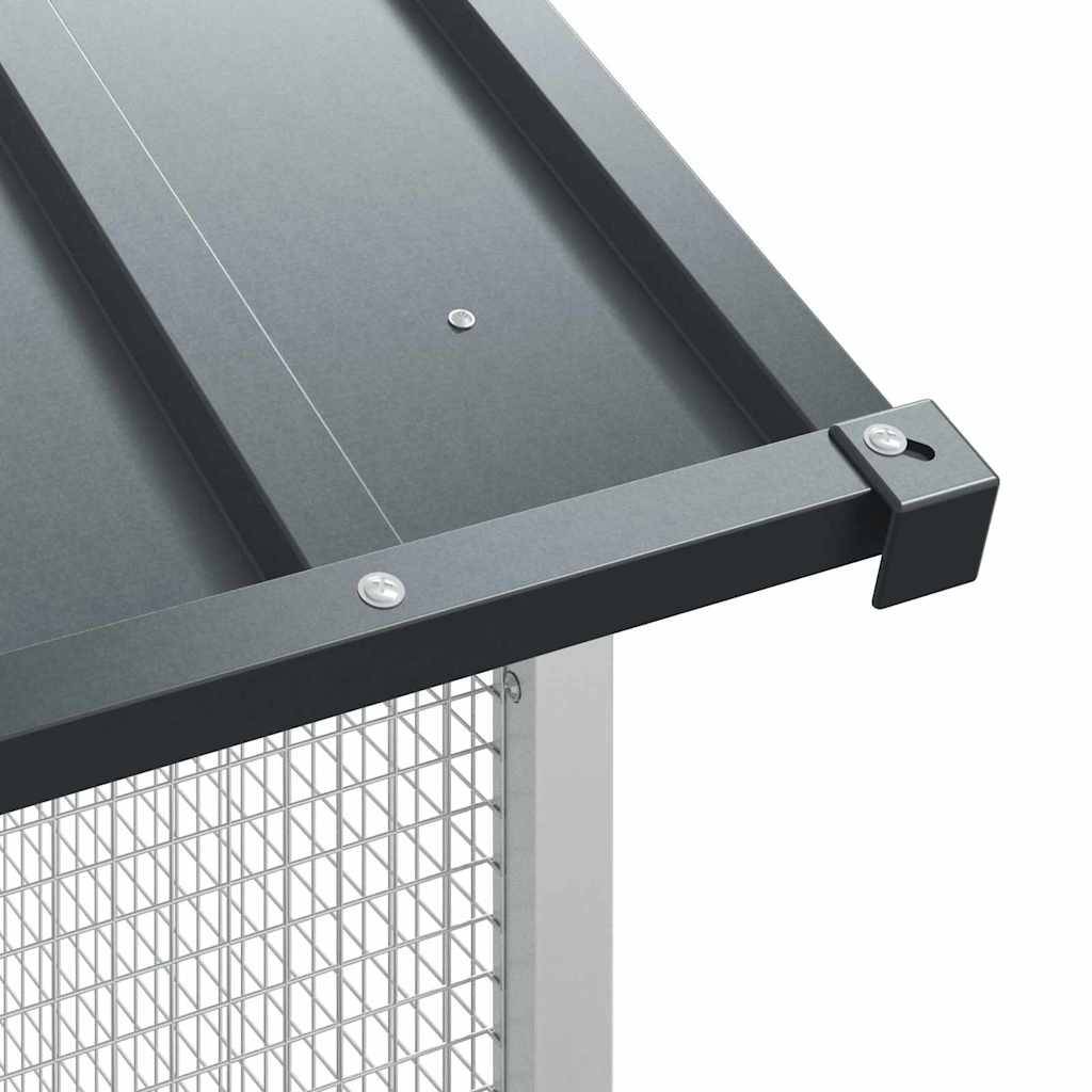 Abri Oiseaux Jardin Acier Galvanisé 227x310cm Anthracite - ComfortXL Outdoor Living - Image 7