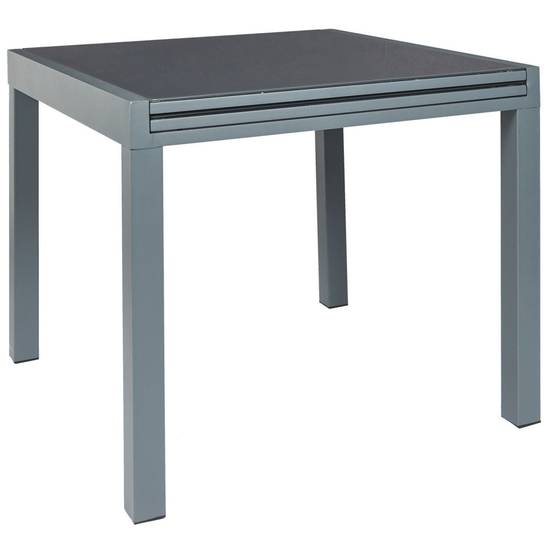 The Home Deco Factory - Table de Jardin Extensible "Haria" 80-160cm Gris - Image 5