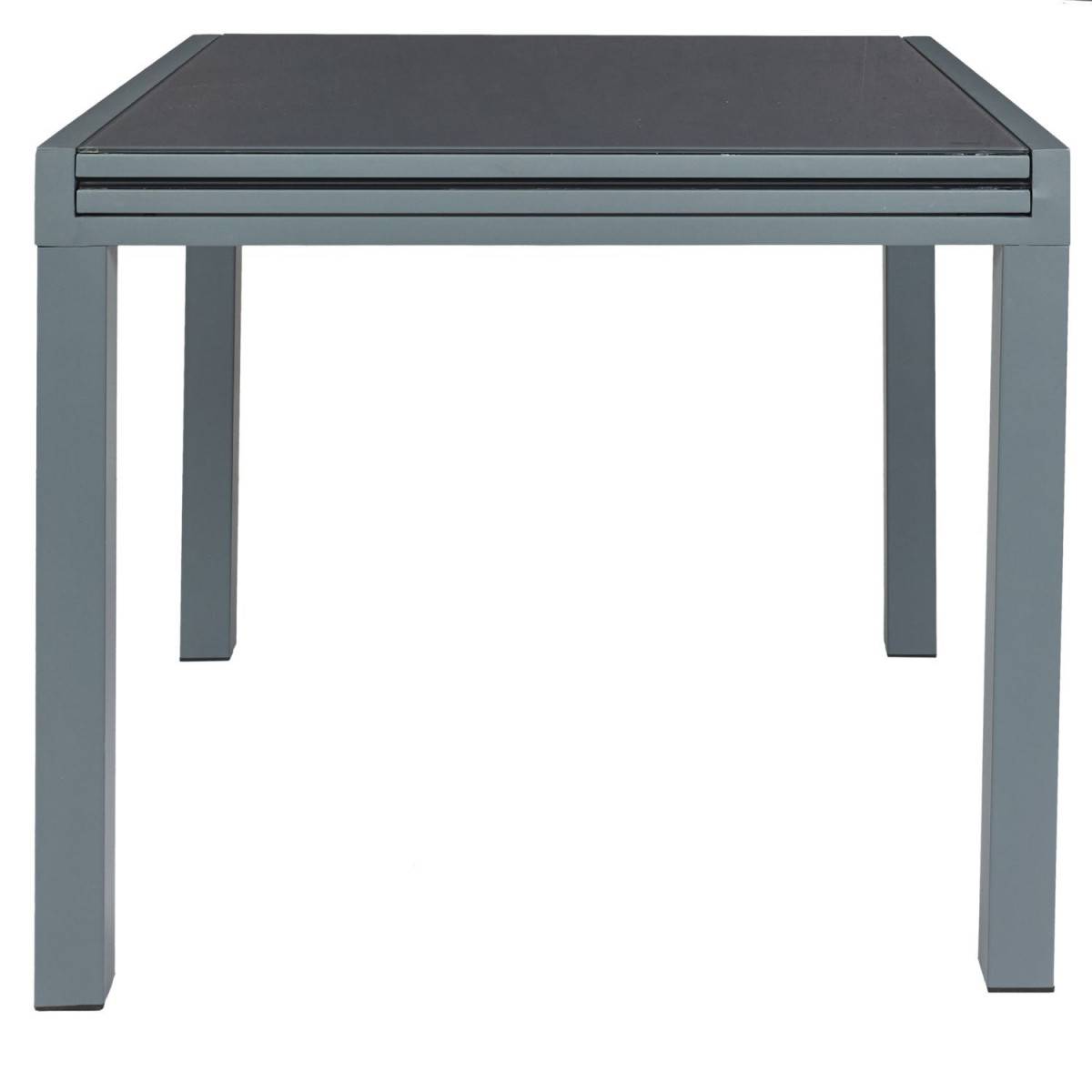 The Home Deco Factory - Table de Jardin Extensible "Haria" 80-160cm Gris - Image 4