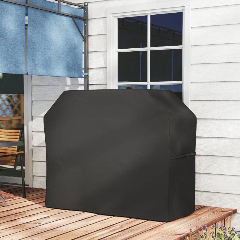 ComfortXL - Housse barbecue rectangulaire Oxford anti-UV imperméable 147x61x120cm Noir - ComfortXL Outdoor Living - Image 8