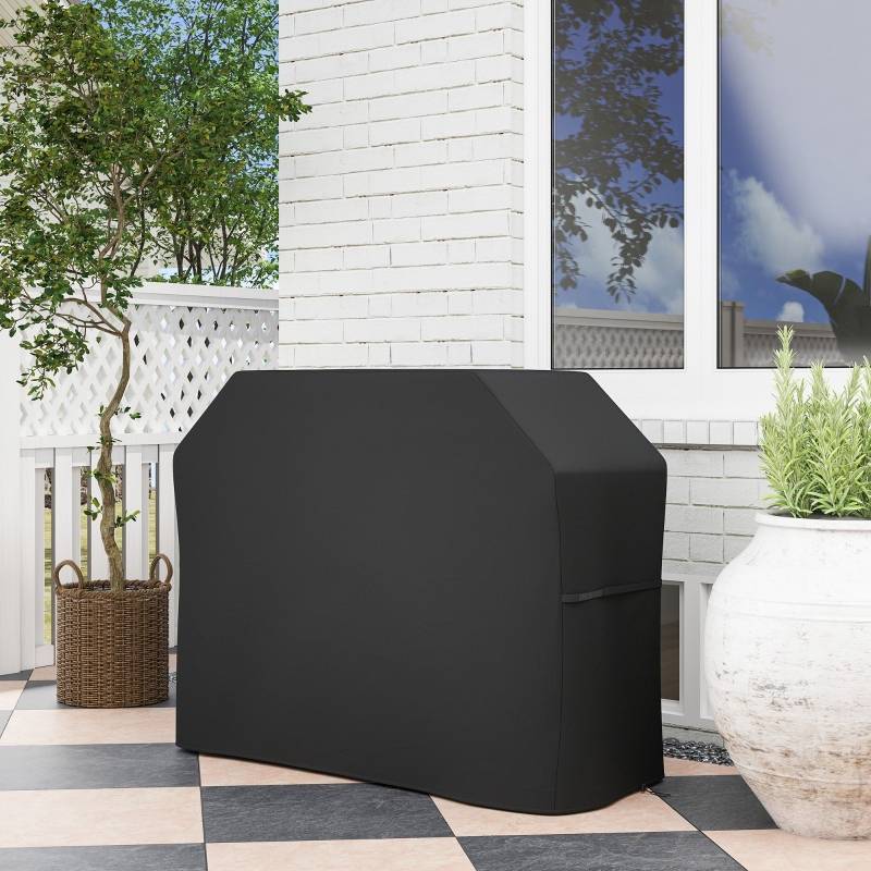 ComfortXL - Housse barbecue rectangulaire Oxford anti-UV imperméable 147x61x120cm Noir - ComfortXL Outdoor Living