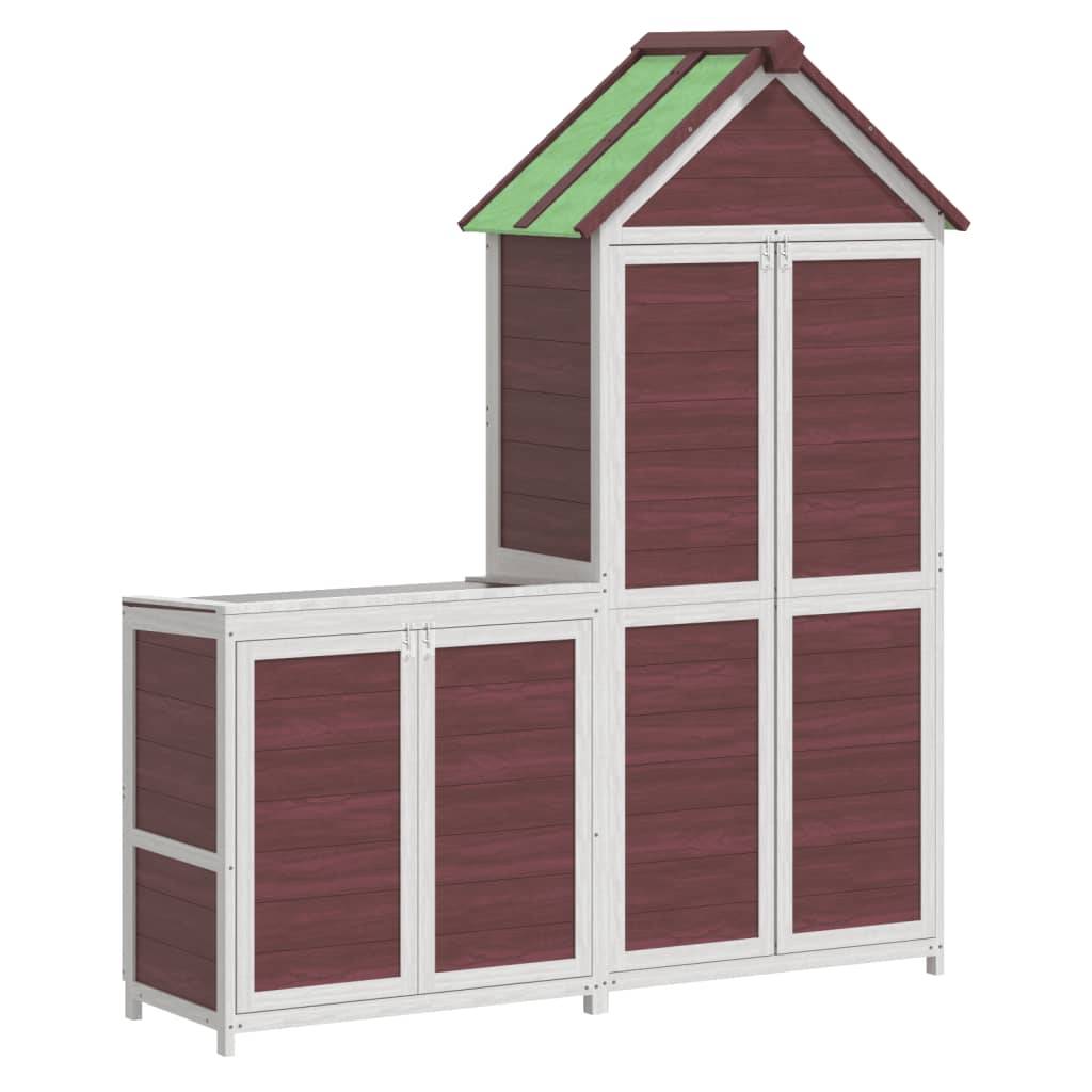 Vidaxl - Ensemble de remise à outils de jardin 2 pcs moka pin massif vidaXL 172251 - Image 2