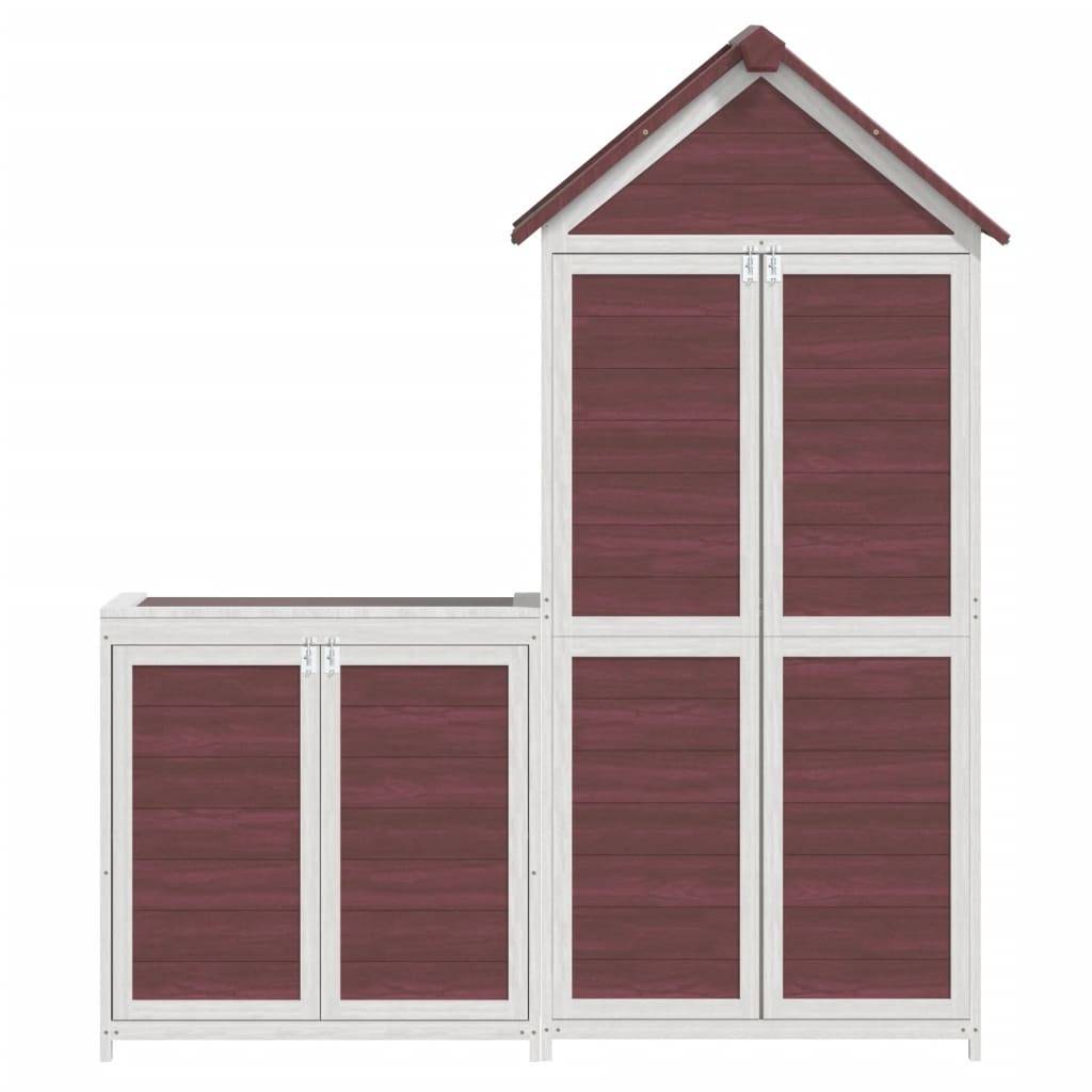 Vidaxl - Ensemble de remise à outils de jardin 2 pcs moka pin massif vidaXL 172251 - Image 6