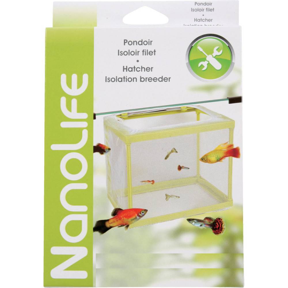 Animallparadise - animallparadise - Pondoir, Isoloir filet a suspendre taille: 17 x 13 x 12 cm pour aquarium - Imagen 2