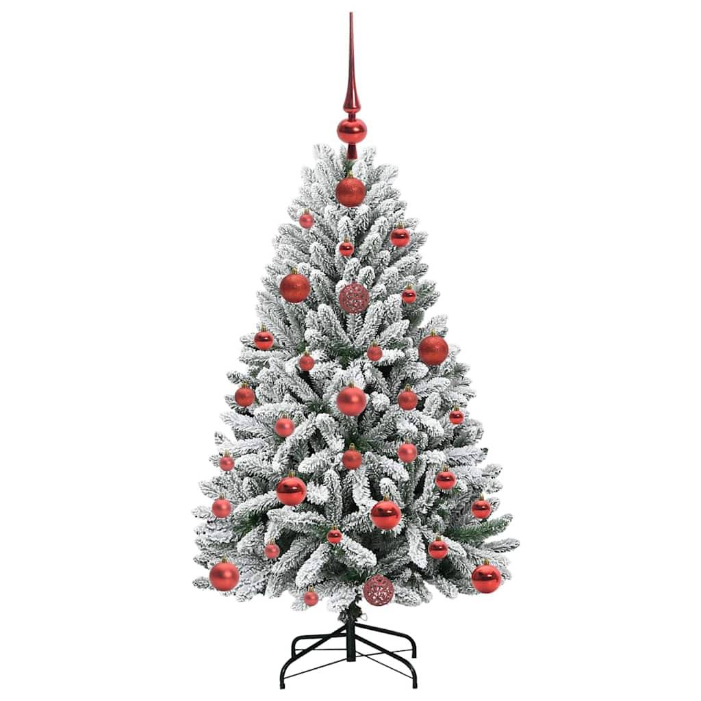 ComfortXL - Kit Complet Sapin de Noël Artificiel 120 cm Effet Neige, avec Guirlande Lumineuse LED USB – ComfortXL Outdoor Living - Image 4