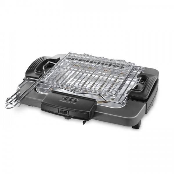 Barbecue Electrique - Grillade électrique DELONGHI BQ60.X - Double grille - 1 900 W - Plateau aluminium amovible