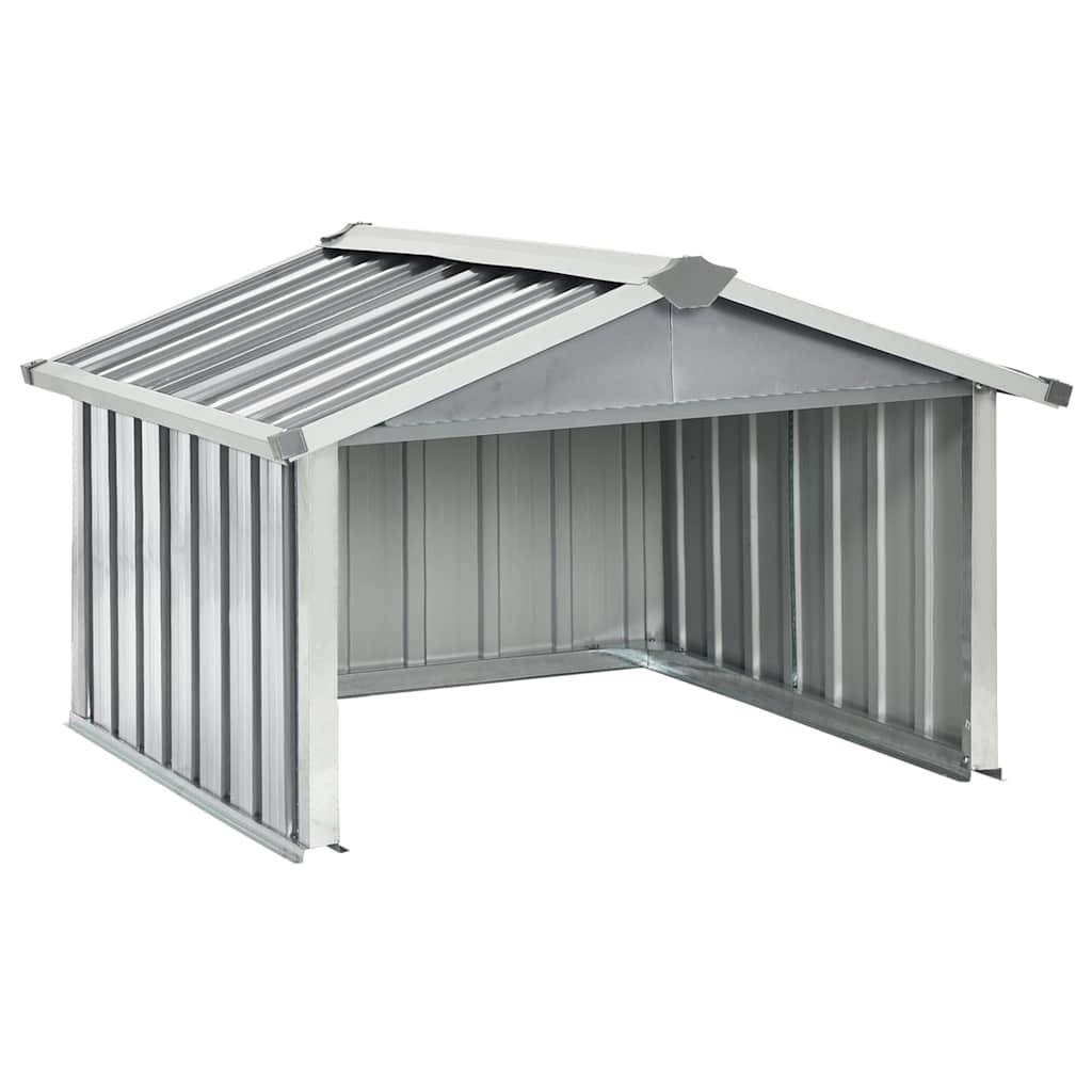 PANGIVO - Abri pour robot tondeuse en acier galvanisé gris - 92x97x63 cm - Surface au sol 0,67m² - PANGIVO - Image 1