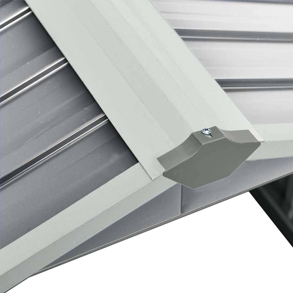 PANGIVO - Abri pour robot tondeuse en acier galvanisé gris - 92x97x63 cm - Surface au sol 0,67m² - PANGIVO - Image 6