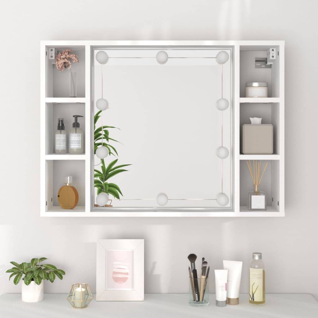 Prolenta Premium - Miroir Orfeo Blanc 76 X 15 X 55 cm - P87209B - Image 5