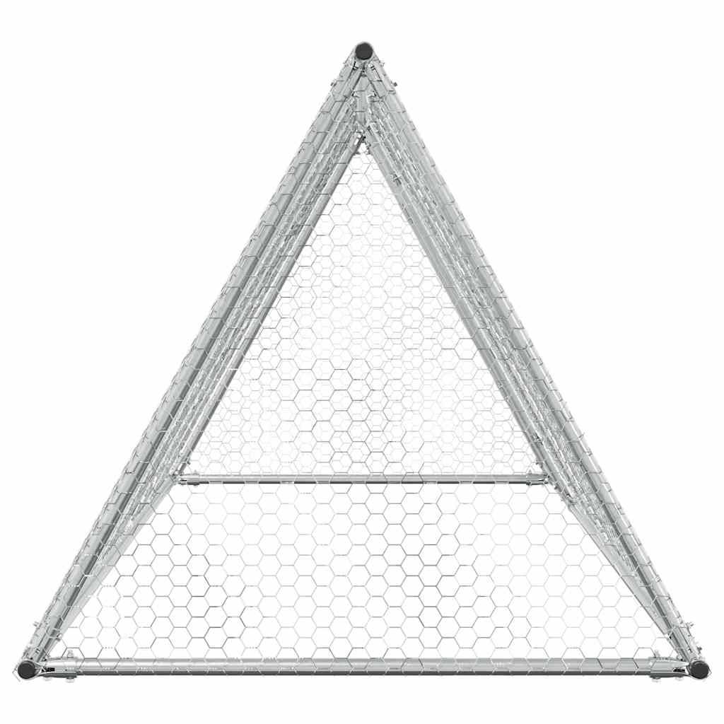 Enclos grillagé extérieur en acier galvanisé pour poules 200x105x91 cm – ComfortXL Outdoor Living - Image 6