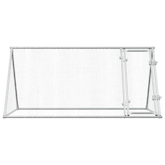Enclos grillagé extérieur en acier galvanisé pour poules 200x105x91 cm – ComfortXL Outdoor Living - Image 5