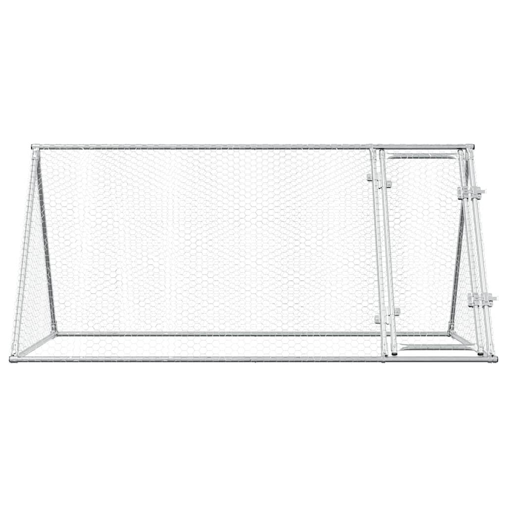 Enclos grillagé extérieur en acier galvanisé pour poules 200x105x91 cm – ComfortXL Outdoor Living - Image 5