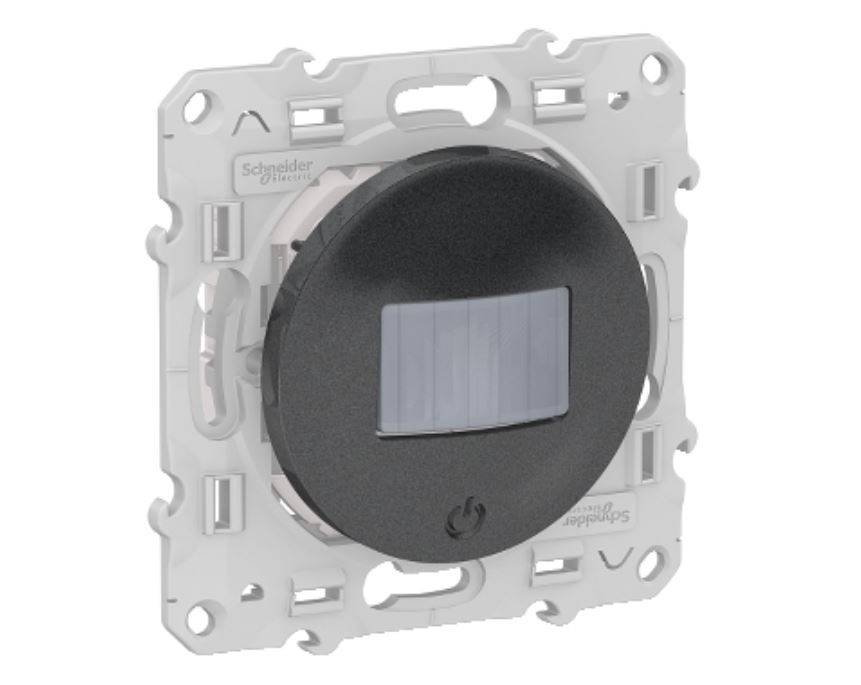 Schneider Electric - Détecteur de mouvement ODACE anthracite toutes charge 3 fils - SCHNEIDER ELECTRIC - S540523